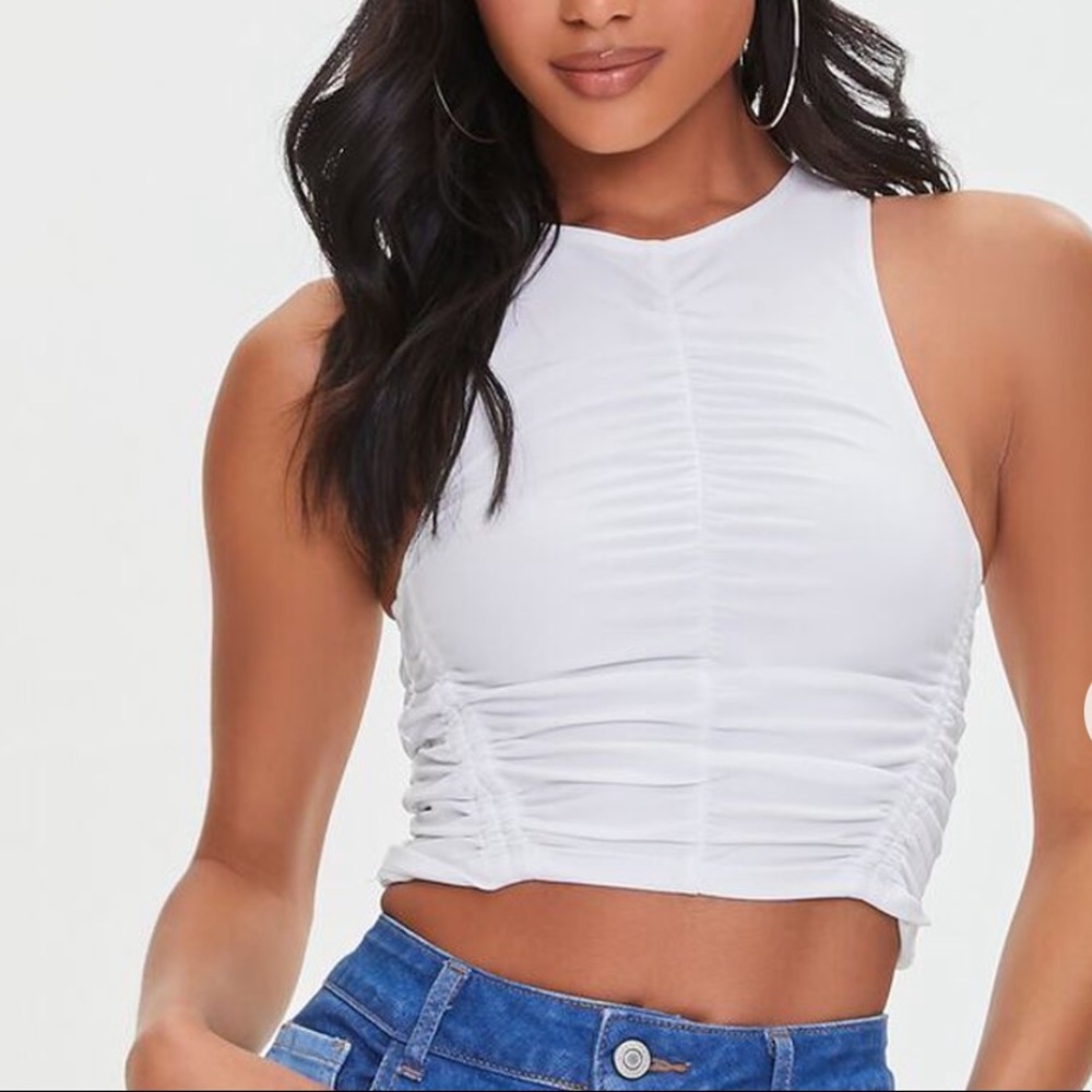 NWT Ruched Crop Top